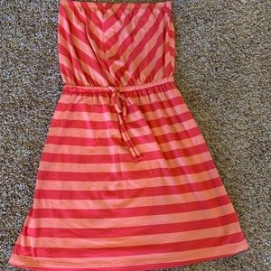 Strapless casual dress